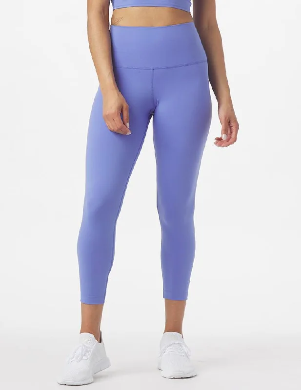 Soft Fit Yoga Pants -High Waist Pure 7/8 Legging: Periwinkle