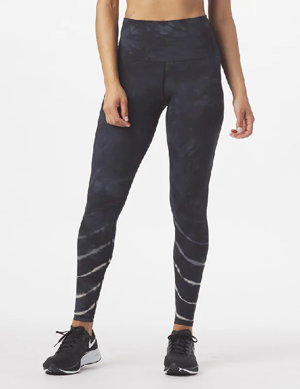 Yoga Pants for Gym and Home Use -High Waist Pure Legging: Linear Tie Dye