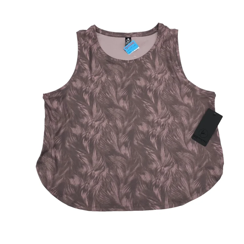 V-Neck Yoga Tops for Comfort -PURPLE 90 DEGREES BY REFLEX ATHLETIC TANK TOP, Size 2X