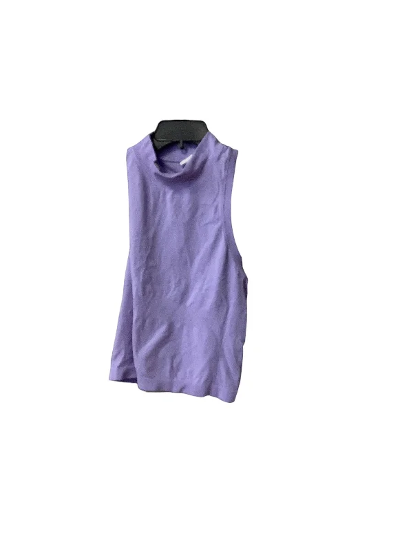 Seamless Yoga Tops for Active Sessions -Purple Athletic Tank Top Athleta, Size M