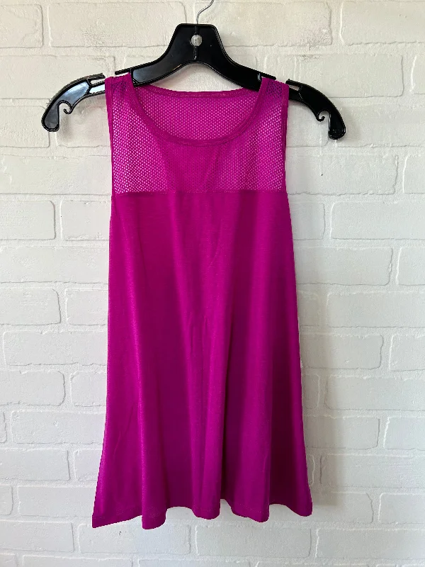 Stylish Yoga Tops for Fitness Enthusiasts -Purple Athletic Tank Top Athleta, Size M