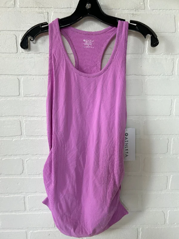 Yoga Tops for Relaxation and Stretching -Purple Athletic Tank Top Athleta, Size S