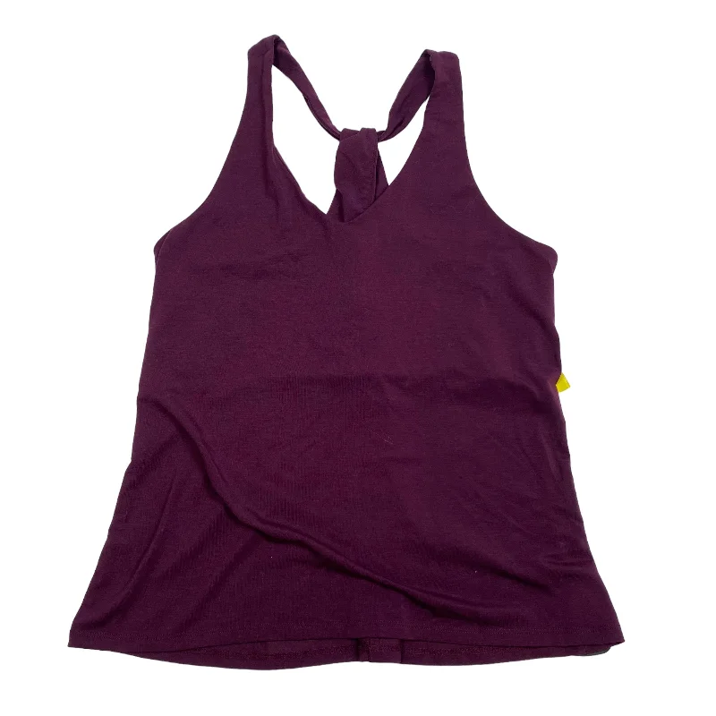 Yoga Tops for Extra Support and Comfort -Purple Athletic Tank Top Athleta, Size S