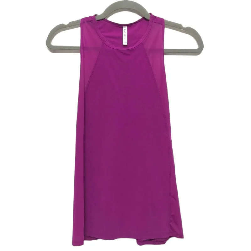 Yoga Tops for Hot Yoga Classes -Purple Athletic Tank Top Athleta, Size S