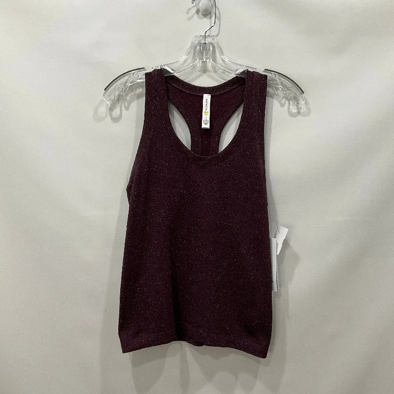 Stylish Yoga Tops for Women’s Fitness -Purple Athletic Tank Top Athleta, Size Xs