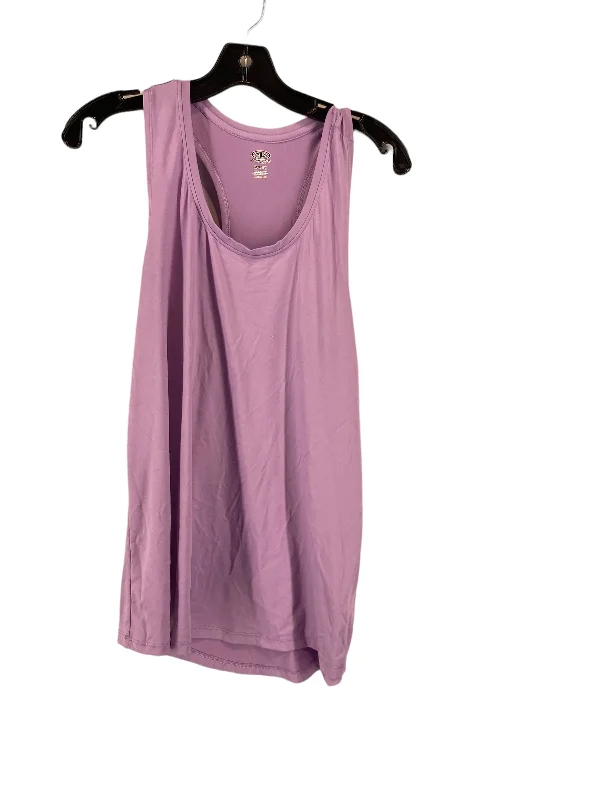Women's Yoga Tops with Supportive Features -Purple Athletic Tank Top Athletic Works, Size M