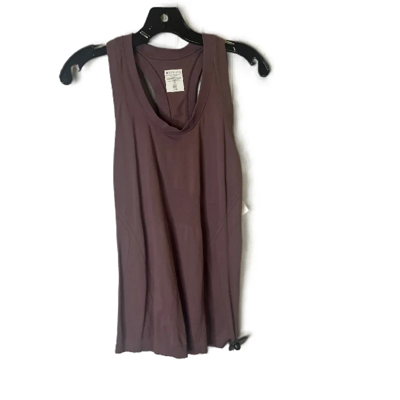 Yoga Tops for Women Who Practice Yoga -Purple Athletic Tank Top By Athleta, Size: M