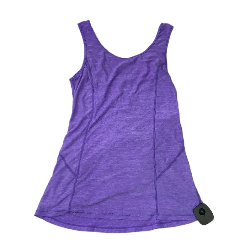 Yoga Tops with Athletic Fit -Purple  Athletic Tank Top By Lululemon Size: M/L