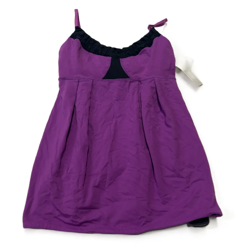 High-Neck Yoga Tops for Maximum Comfort -Purple  Athletic Tank Top By Lululemon  Size: S