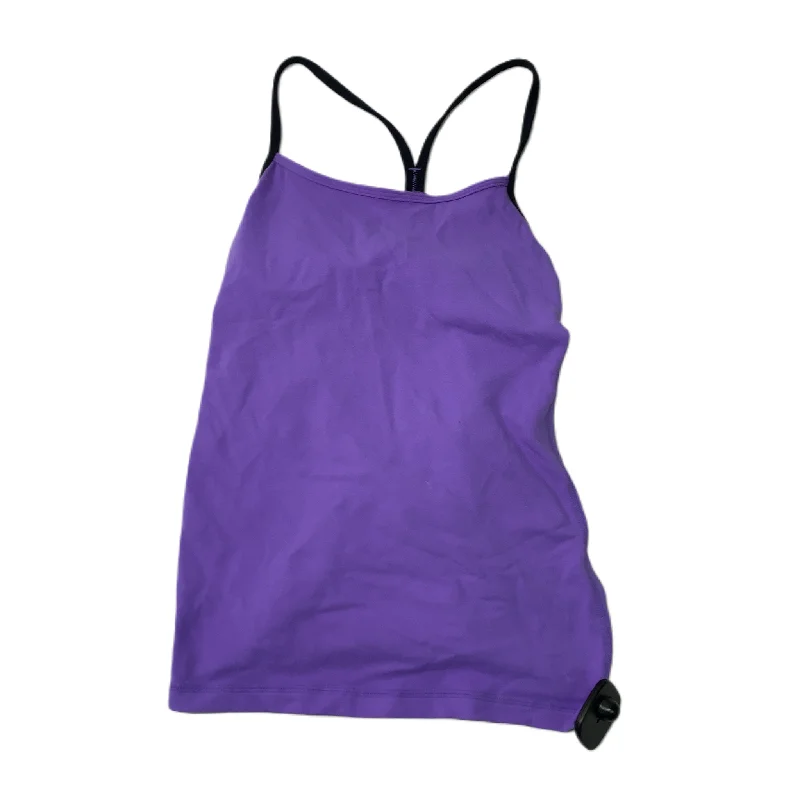 Women's Yoga Tops with Supportive Features -Purple  Athletic Tank Top By Lululemon  Size: S