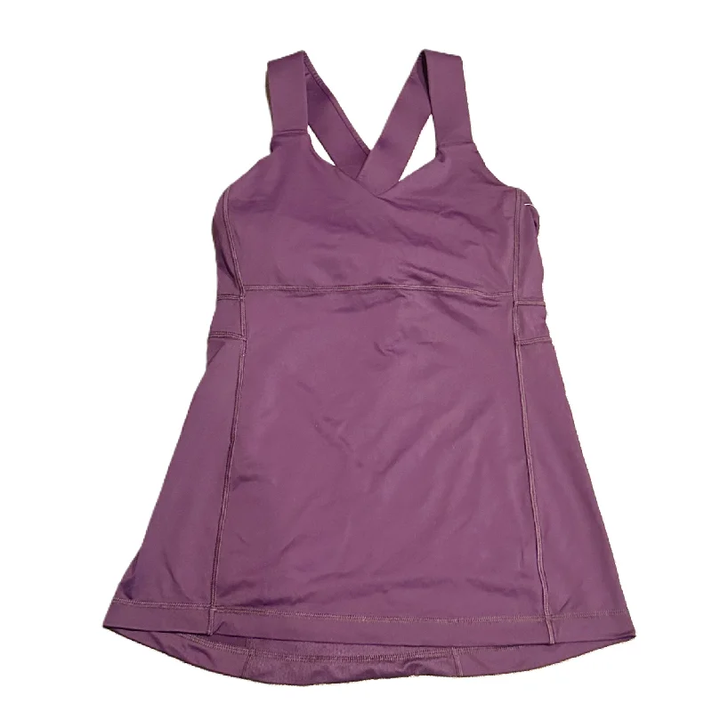 Yoga Tops for Deep Stretching and Movement -Purple Athletic Tank Top By Lululemon, Size: S
