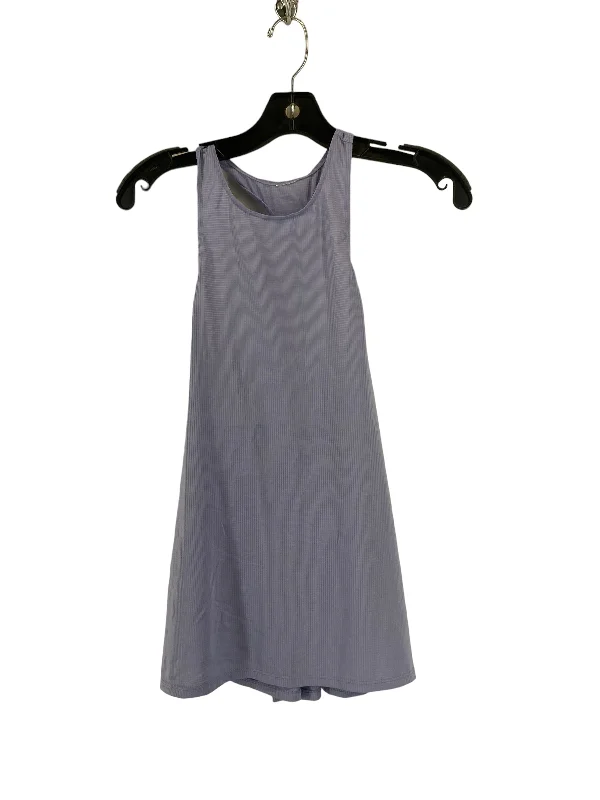 High-Neck Yoga Tops for Flexibility -Purple Athletic Tank Top Fabletics, Size S