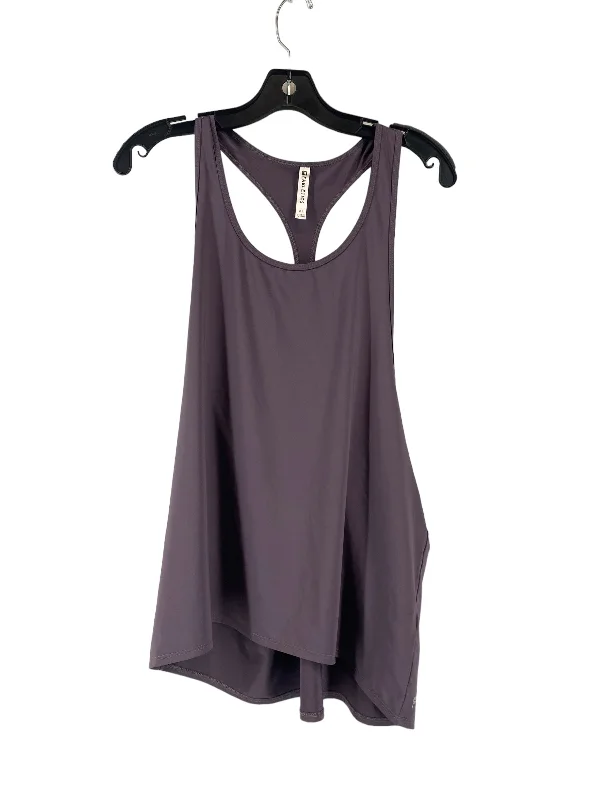Long-Sleeve Yoga Tops for Winter Weather -Purple Athletic Tank Top Fabletics, Size Xl