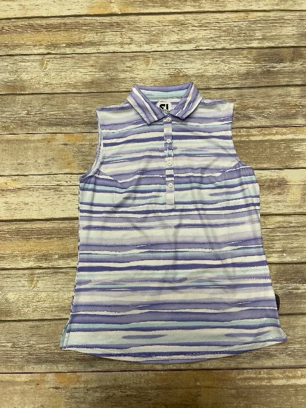Comfortable Yoga Tops for All-Season Wear -Purple Athletic Tank Top FJ, Size S