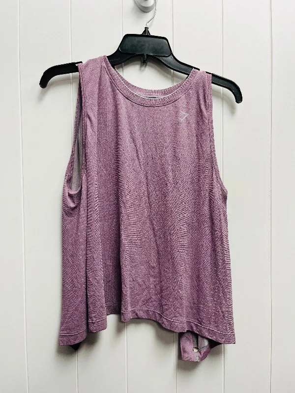 Lightweight Yoga Tops for Ease of Movement -Purple Athletic Tank Top Gym Shark, Size S Lightweight Yoga Tops for Ease of Movement -Purple Athletic Tank Top Gym Shark, Size S