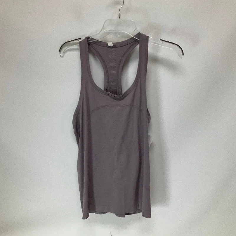 Yoga Tops for Comfort and Style -Purple Athletic Tank Top Lululemon, Size 10