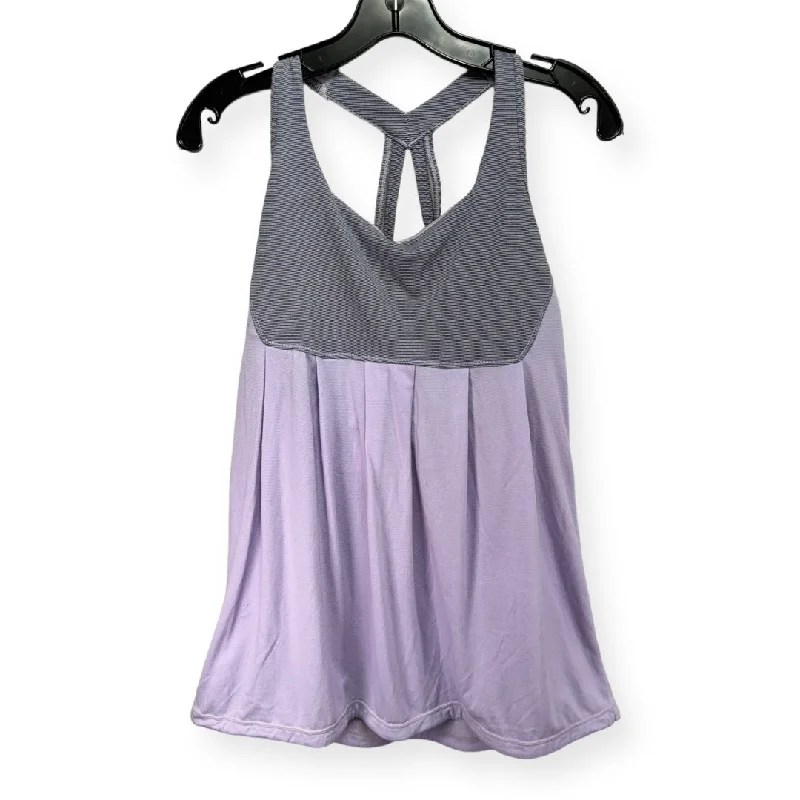 Best Yoga Tops for Comfort -Purple Athletic Tank Top Lululemon, Size 10