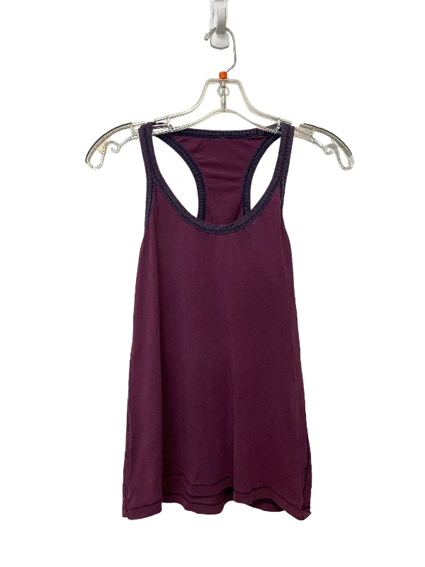 Plus Size Yoga Tops -Purple Athletic Tank Top Lululemon, Size 6