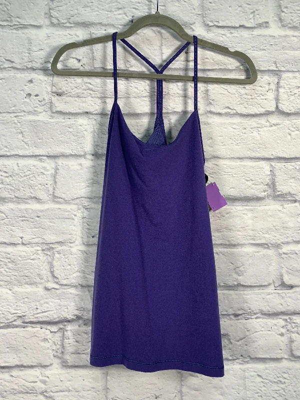 Women's Yoga Tops with Supportive Features -Purple Athletic Tank Top Lululemon, Size M
