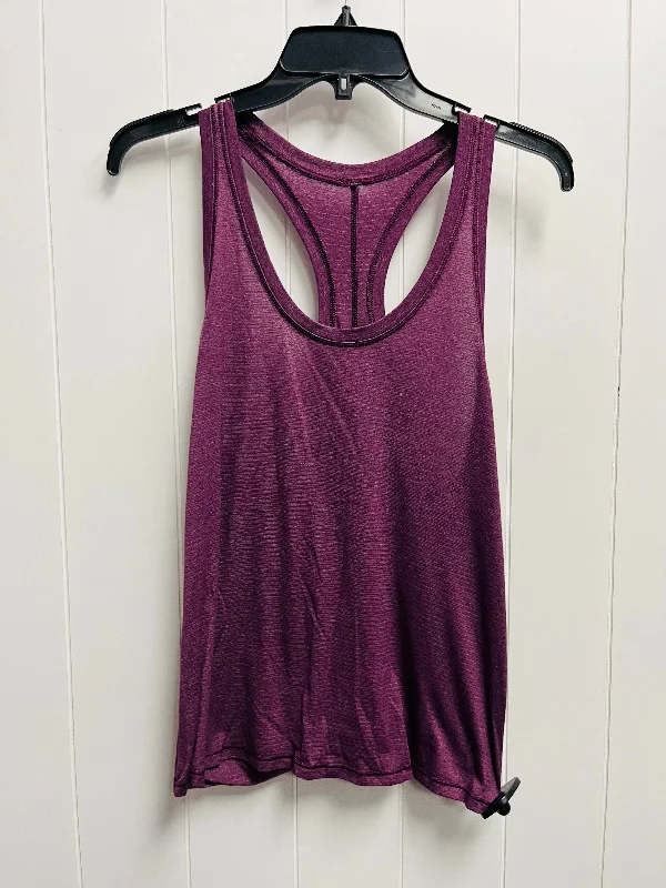 Comfortable and Stylish Yoga Tops -Purple Athletic Tank Top Lululemon, Size S