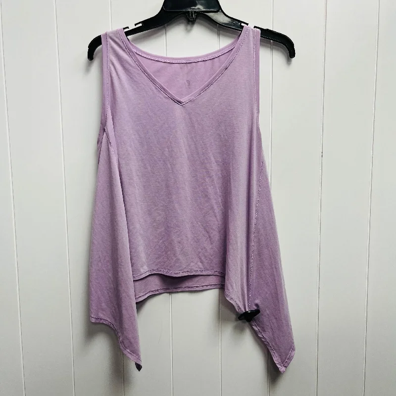 Yoga Tops with Breathable Fabric -Purple Athletic Tank Top Lululemon, Size S