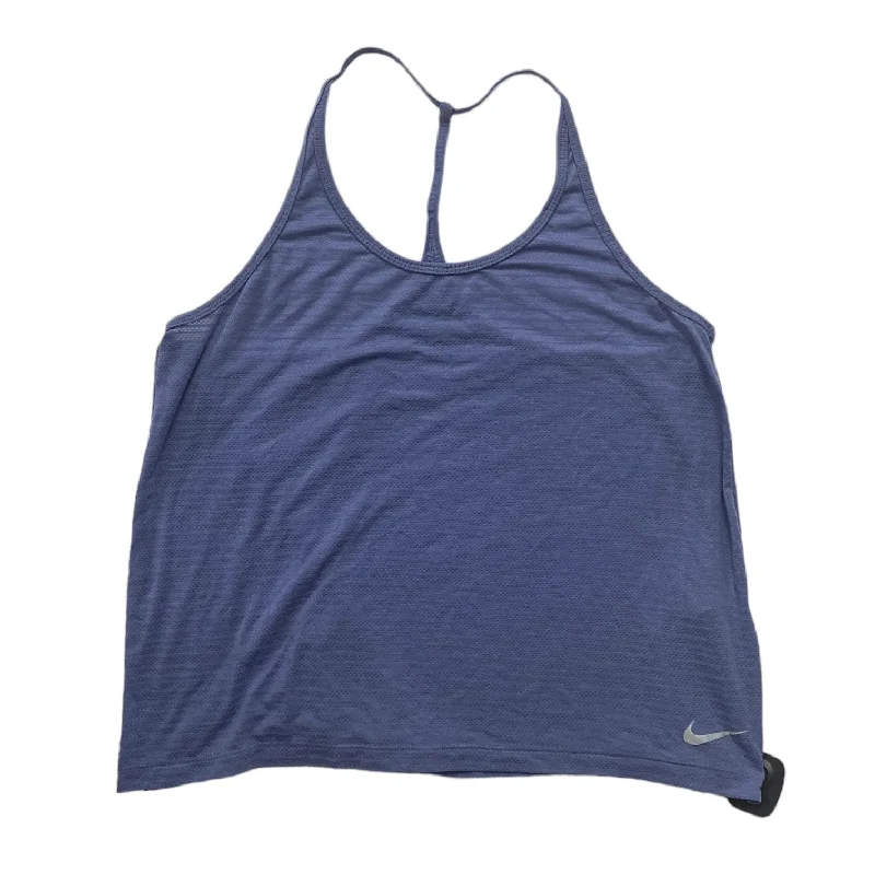 Yoga Tops for Easy Movement -Purple Athletic Tank Top Nike Apparel, Size L