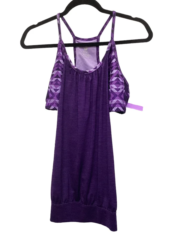 Comfortable Yoga Tops for Workouts -Purple Athletic Tank Top Old Navy, Size L