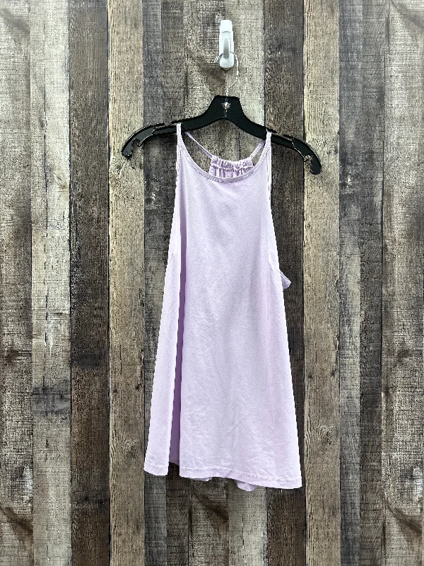 Soft Yoga Tops for All-Season Wear -Purple Athletic Tank Top Tek Gear, Size L