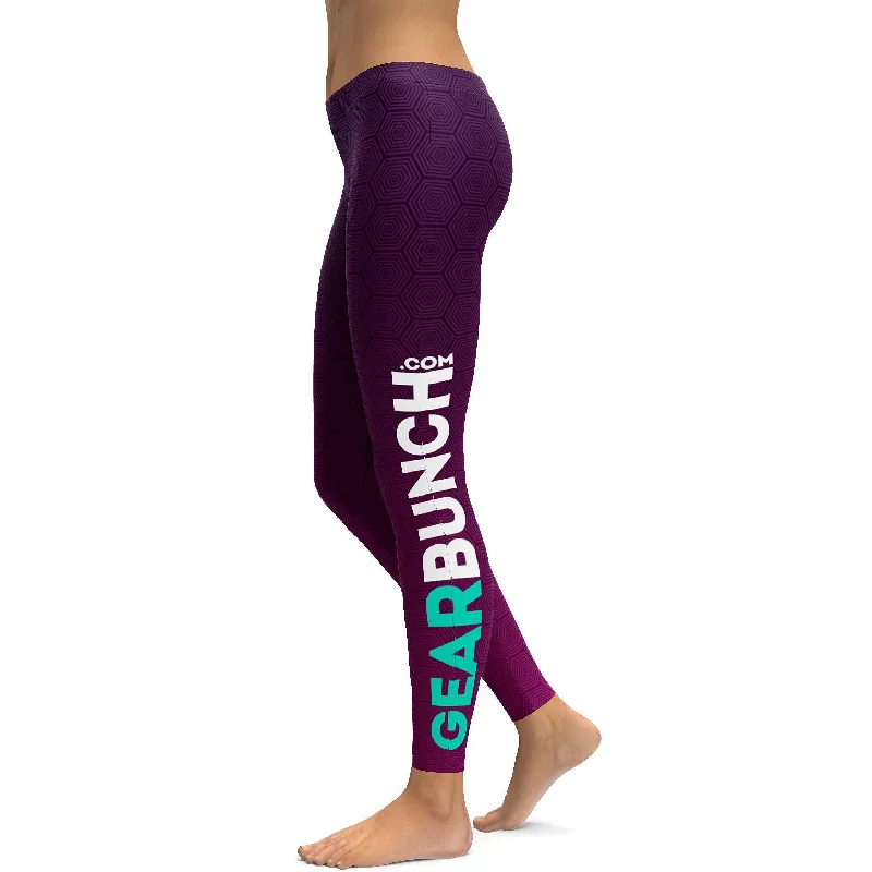 Flexible Fit Yoga Pants for All-Day Wear -Purple Gradient Promo Leggings