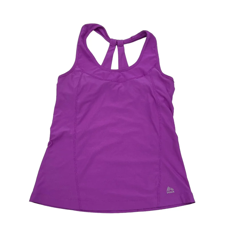 Yoga Tops for Enhanced Movement -PURPLE RBX ATHLETIC TANK TOP, Size M
