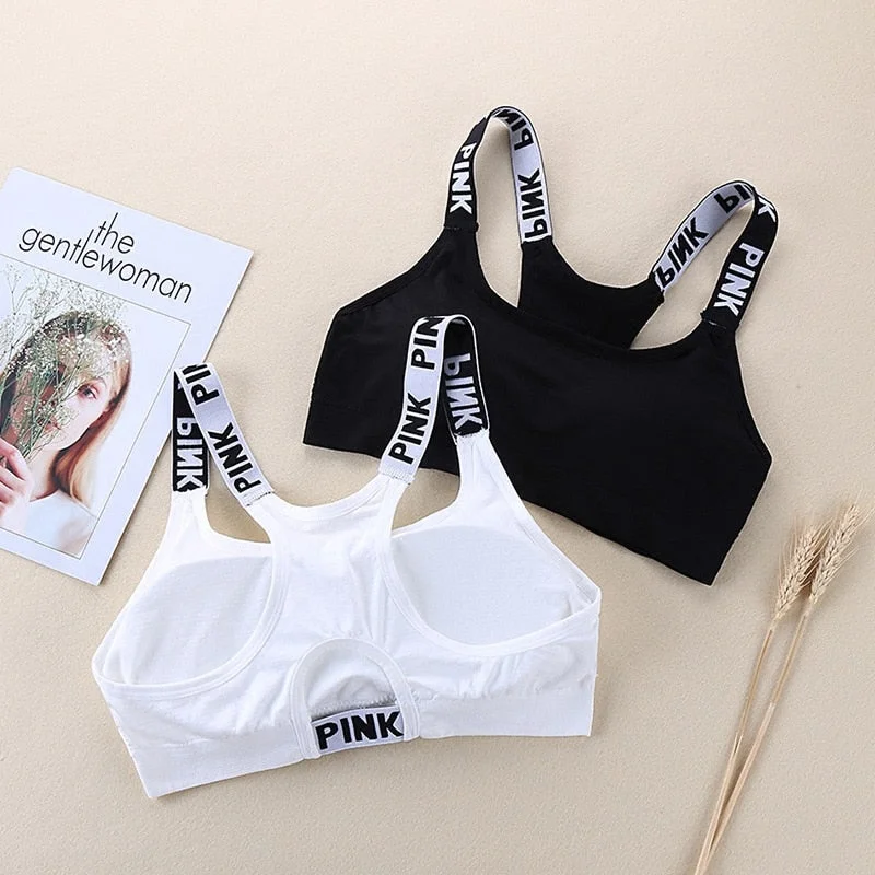 Supportive Yoga Tops for Poses -Push Up Sports Top Gym Women Yoga Top For Fitness Cross Strap Womens Gsleeveless Gym Running Top Padded Tank Athletic Vest
