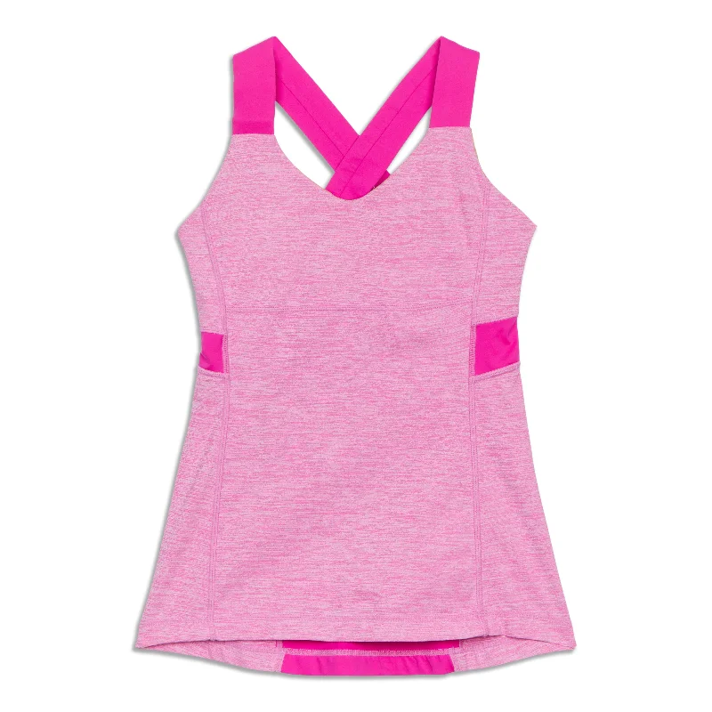 High-Cut Yoga Tops for Women -Push Ur Limits Tank Top - Resale