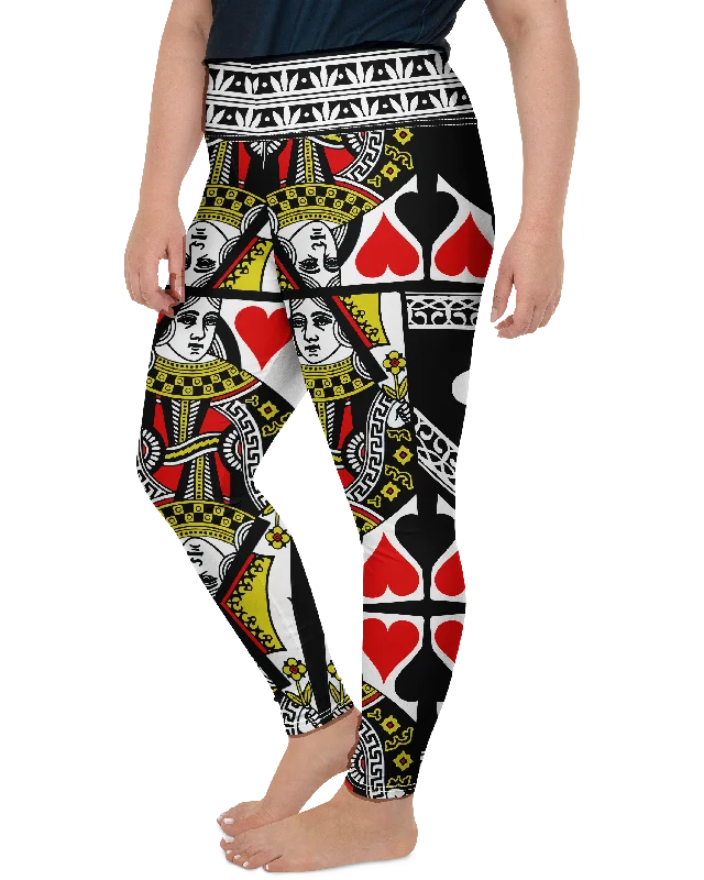 Yoga Pants with a Smooth Fit -Queen of Hearts Plus Size Leggings