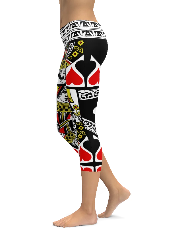 Best Fit Yoga Pants for Comfort -Queen of Hearts Capris