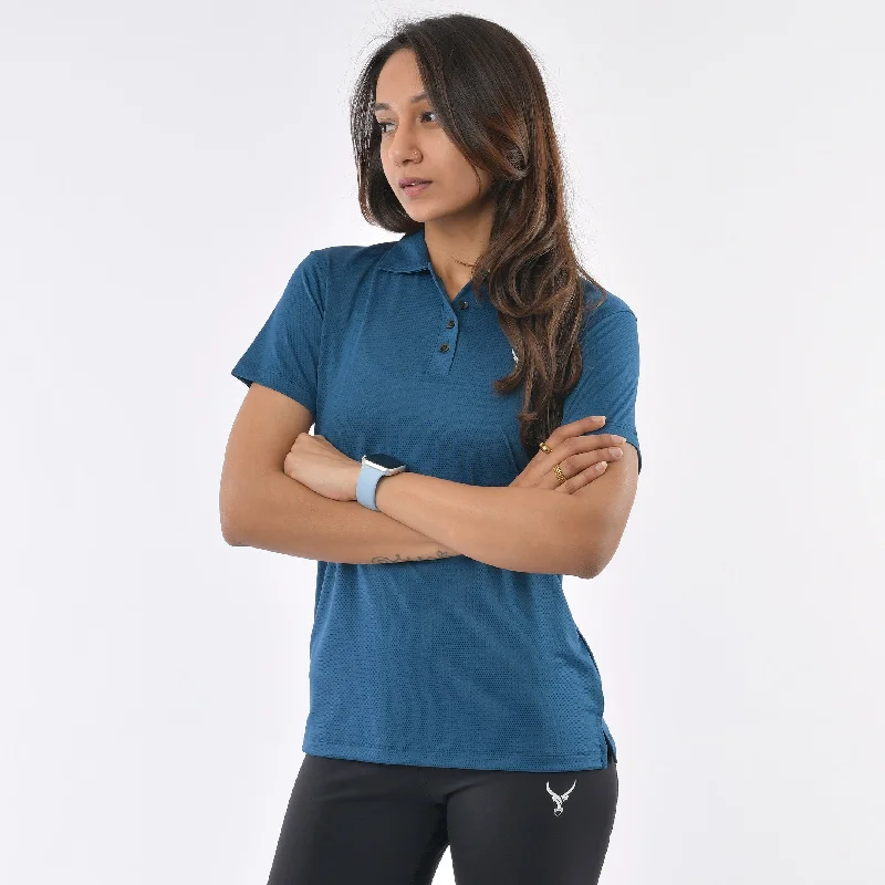 Yoga Tops for Stretch and Flexibility -Quick Dry Identity Polo