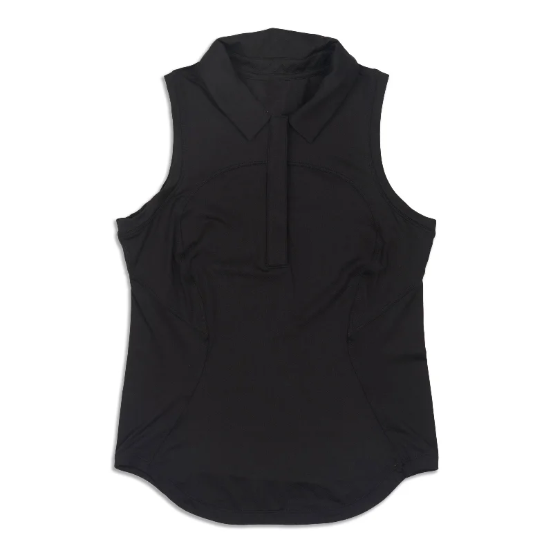 Yoga Tops for Strength Training and Poses -Quick Dry Sleeveless Polo Shirt - Resale