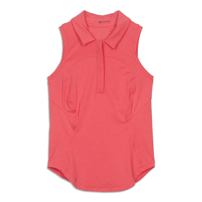 Yoga Tops for Better Mobility -Quick-Dry Sleeveless Polo Shirt - Resale
