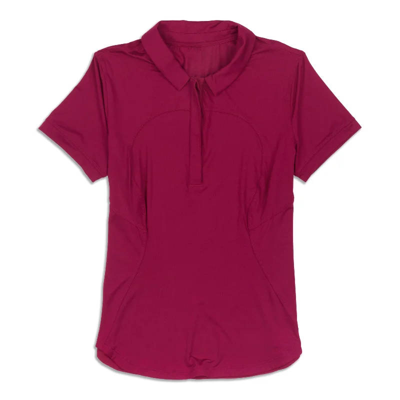 Yoga Tops for Stretching and Flexing -Quick-Drying Short Sleeve Polo Shirt - Resale
