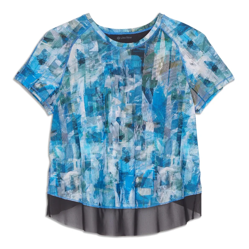 Yoga Tops for Gym and Yoga Practice -Quick Pace Short Sleeve Shirt - Resale
