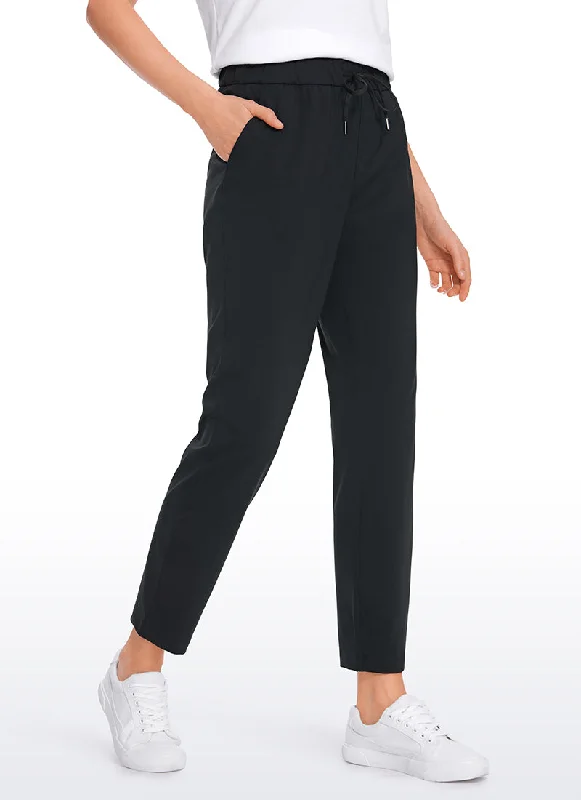 Yoga Shorts for Poses and Comfort -On the Travel Pants with Pockets 27''