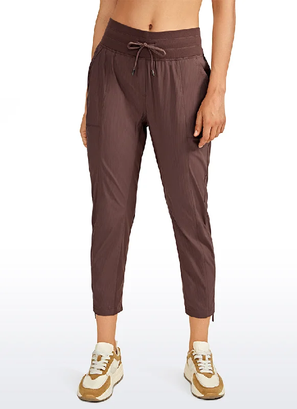 Stylish Yoga Shorts for Fitness Enthusiasts -Striped Pants with Pockets 25''- Cinched Leg Stylish Yoga Shorts for Fitness Enthusiasts -Striped Pants with Pockets 25''- Cinched Leg