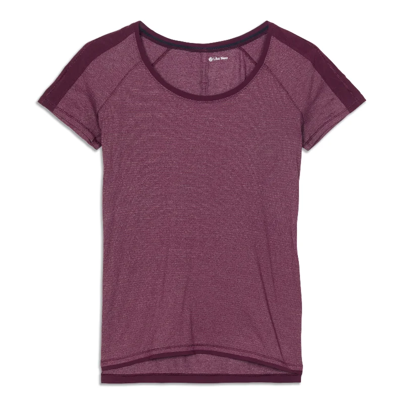 Comfortable Yoga Tops for Hot Yoga Practice -Race Me Short Sleeve Shirt - Resale