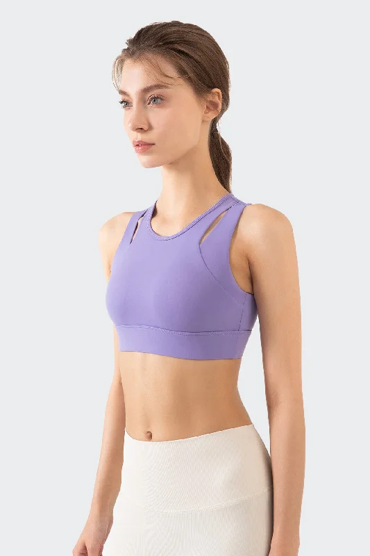 Yoga Bar with Vanilla Flavor -Racerback Sports Bra High Support