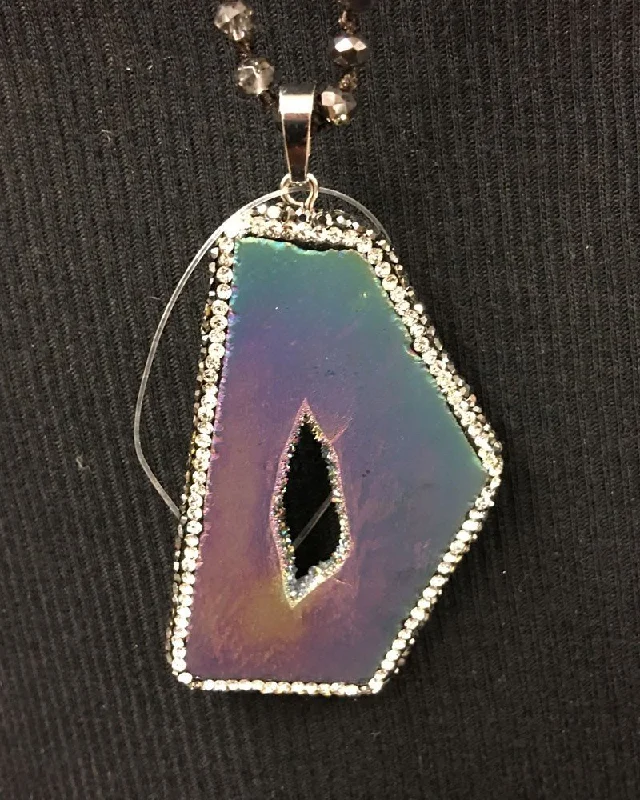 Yoga Shorts for Flexibility and Poses -Rainbow Titanium Druzy Necklace with smokey crystals and pearls Yoga Shorts for Flexibility and Poses -Rainbow Titanium Druzy Necklace with smokey crystals and pearls