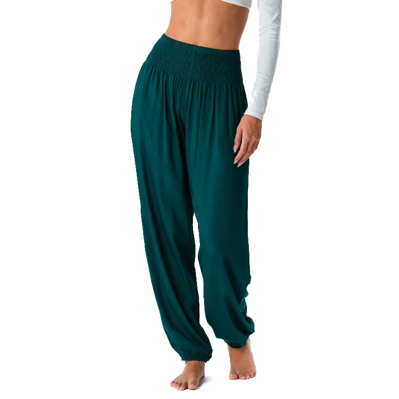 Yoga Pants for Stress Relief -Rainforest Harem Pants