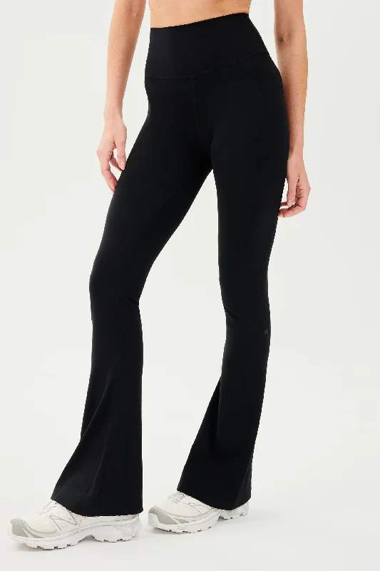 Yoga Pants for Stability -Raquel Highwaist Airweight Flare 32in - Black
