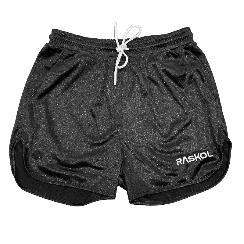 Yoga Shorts for Hot Yoga Practice -RASKOL BLACK SILK SHORTS (LIMITED EDITION)