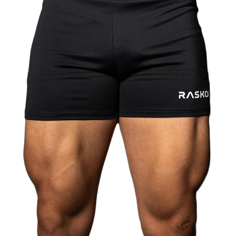Stretchable Yoga Shorts for Women -RASKOL Charcoal Bodybuilding Compression Shorts