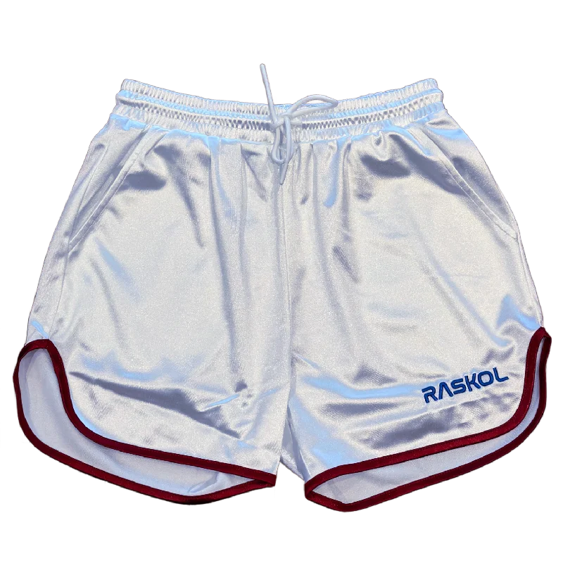 Yoga Shorts with Adjustable Waistband -RASKOL PEARL SILK SHORTS (LIMITED EDITION)