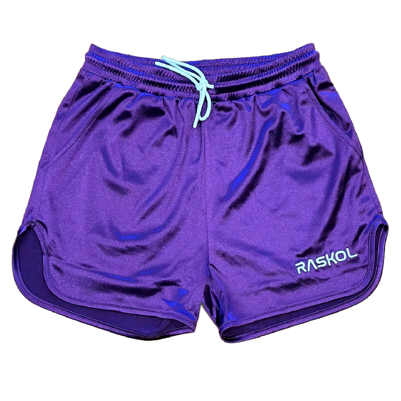 Breathable Yoga Shorts for Summer Workouts -RASKOL PURPLE SILK SHORTS (LIMITED EDITION) Breathable Yoga Shorts for Summer Workouts -RASKOL PURPLE SILK SHORTS (LIMITED EDITION)